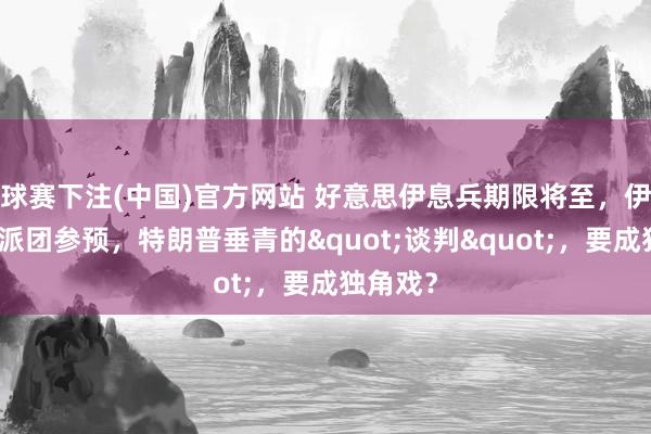 球赛下注(中国)官方网站 好意思伊息兵期限将至，伊朗否定派团参预，特朗普垂青的"谈判"，要成独角戏？