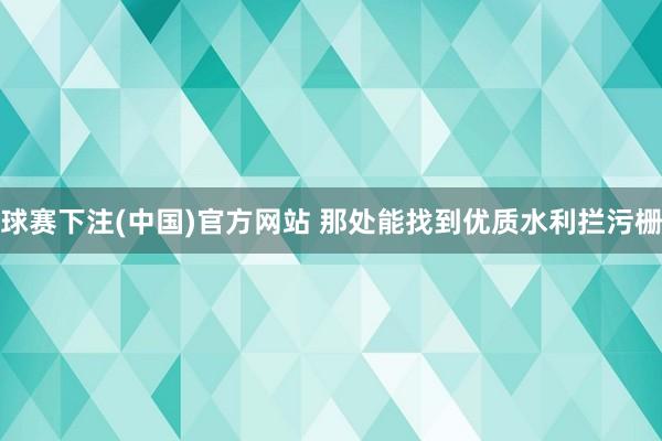 球赛下注(中国)官方网站 那处能找到优质水利拦污栅