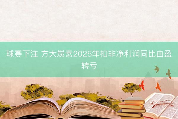 球赛下注 方大炭素2025年扣非净利润同比由盈转亏